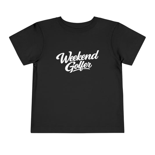 Weekend Golfer Toddler Script Tee