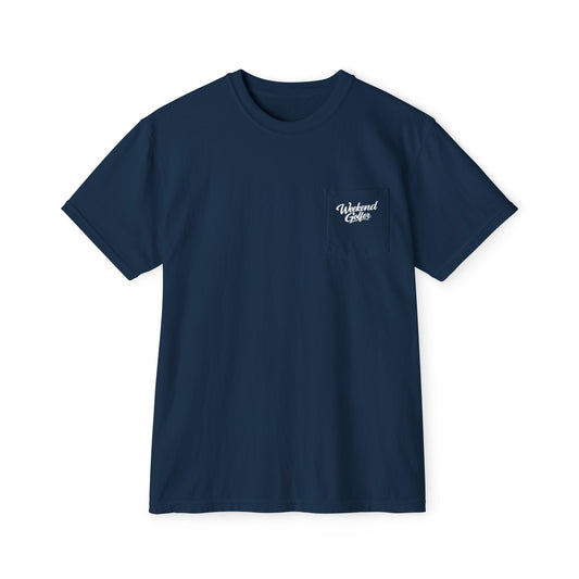 Weekend Golfer Core Pocket Tee - Script Font
